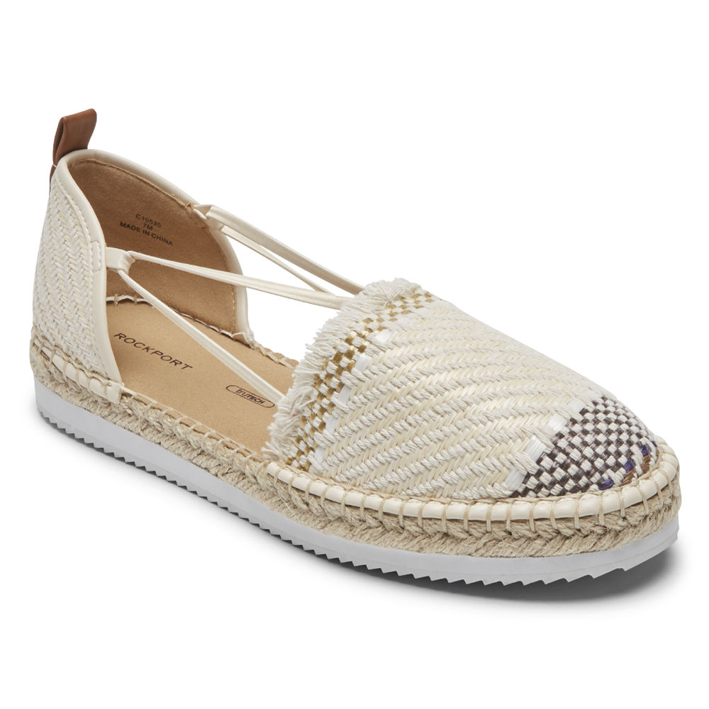 Slip-Ons Rockport Mujer Mexico - Seaview Bungee Beige - CDXHY6710